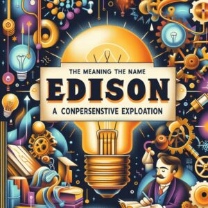 Leia mais sobre o artigo Discover now the Meaning Behind the Name Edison A Comprehensive Exploration